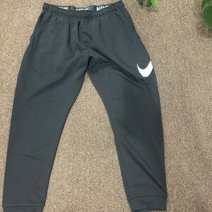 Nike Men’s Charcoal Joggers with White Logo